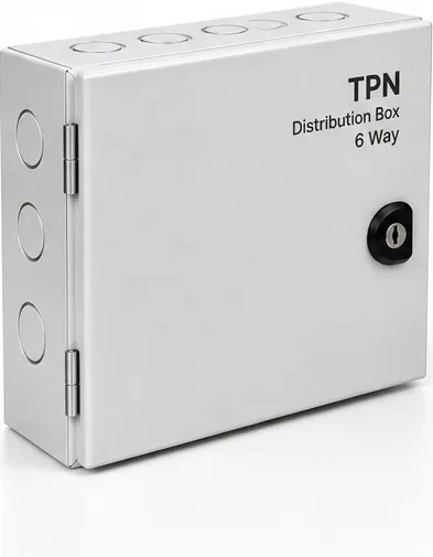 Distribution box · TPN Double Door Distribution Box · 6 Way